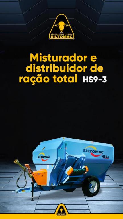 Máquinas Agrícolas MISTURADOR DE RAÇÃO TRACIONADO HS9-3 (SILTOMAC) em Guarantã do Norte MT
